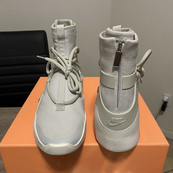 Size 9 - Nike Air Fear Of God 1 Light Bone White , DS og all with receipt - Picture 3 of 3